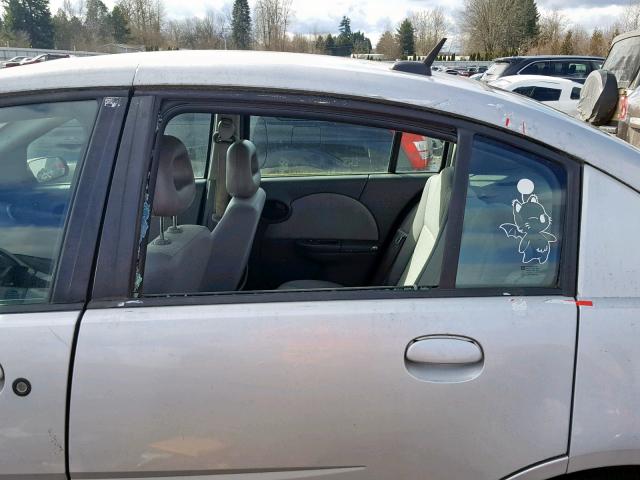 1G8AJ55FX7Z163279 - 2007 SATURN ION LEVEL SILVER photo 9