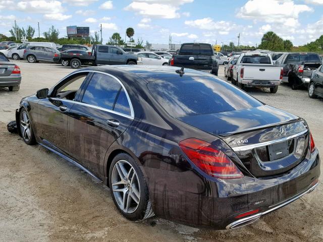 WDDUG6EB0JA358405 - 2018 MERCEDES-BENZ S 450 4MAT MAROON photo 3