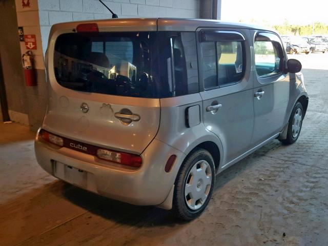 JN8AZ28R39T114972 - 2009 NISSAN CUBE BASE SILVER photo 4