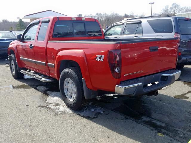 1GCDT196X48179774 - 2004 CHEVROLET COLORADO RED photo 3