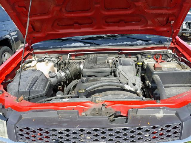 1GCDT196X48179774 - 2004 CHEVROLET COLORADO RED photo 7