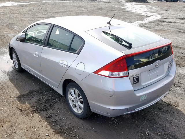 JHMZE2H71AS023152 - 2010 HONDA INSIGHT EX SILVER photo 3