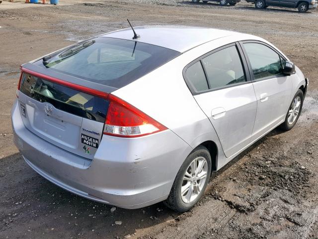 JHMZE2H71AS023152 - 2010 HONDA INSIGHT EX SILVER photo 4