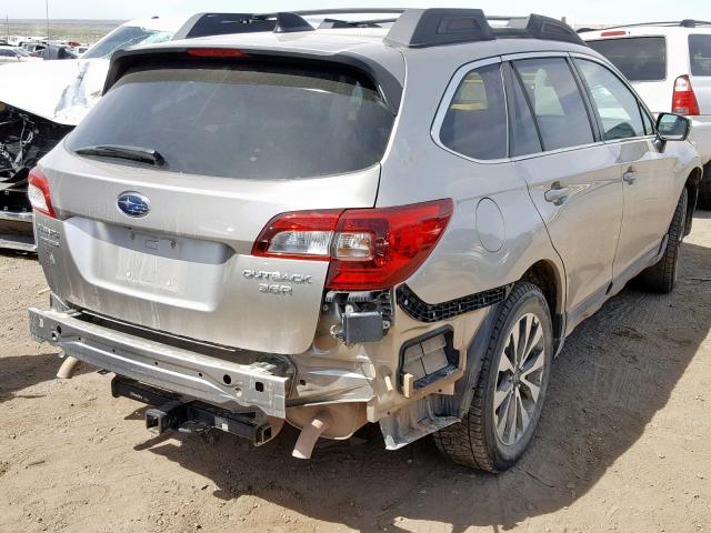 4S4BSENC7G3276490 - 2016 SUBARU OUTBACK 3. SILVER photo 4