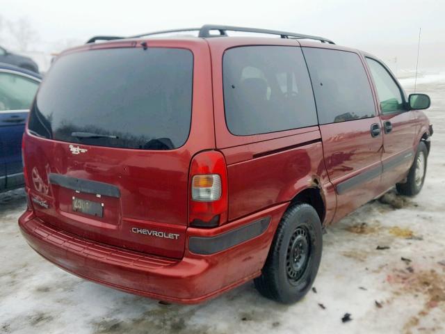 1GNDX03E42D312815 - 2002 CHEVROLET VENTURE RED photo 4