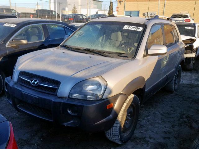 KM8JM12D45U240758 - 2005 HYUNDAI TUCSON GL SILVER photo 2