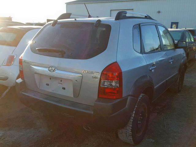 KM8JM12D45U240758 - 2005 HYUNDAI TUCSON GL SILVER photo 4