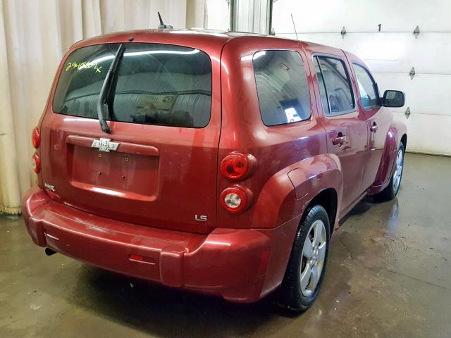 3GNDA13D88S600828 - 2008 CHEVROLET HHR LS Qırmızı foto 4