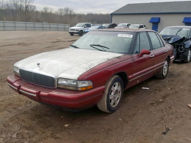 1G4CW52K2TH615142 - 1996 BUICK PARK AVENU RED photo 2