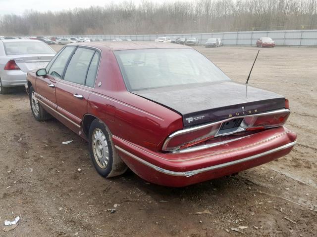 1G4CW52K2TH615142 - 1996 BUICK PARK AVENU RED photo 3