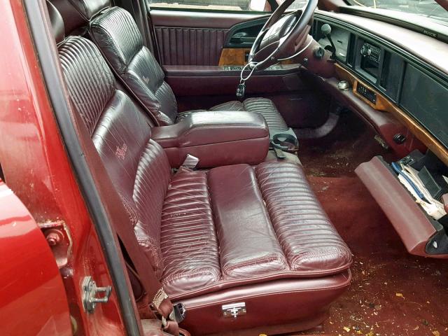 1G4CW52K2TH615142 - 1996 BUICK PARK AVENU RED photo 5