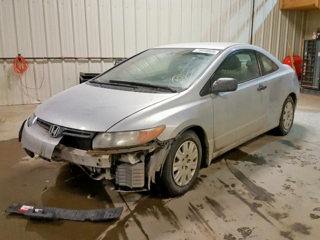 2HGFG12396H014018 - 2006 HONDA CIVIC DX V SILVER photo 2