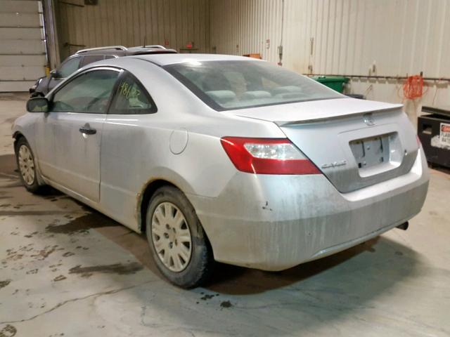 2HGFG12396H014018 - 2006 HONDA CIVIC DX V SILVER photo 3