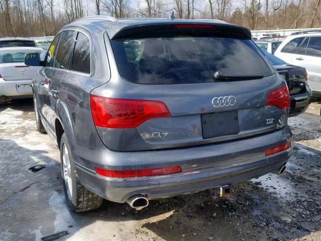 WA1LMAFE3FD022516 - 2015 AUDI Q7 TDI GRAY photo 3