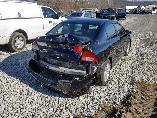 19XFA1F60AE041486 - 2010 HONDA CIVIC LX-S Negro foto 4