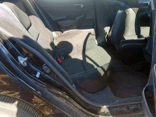 19XFA1F60AE041486 - 2010 HONDA CIVIC LX-S Negro foto 6