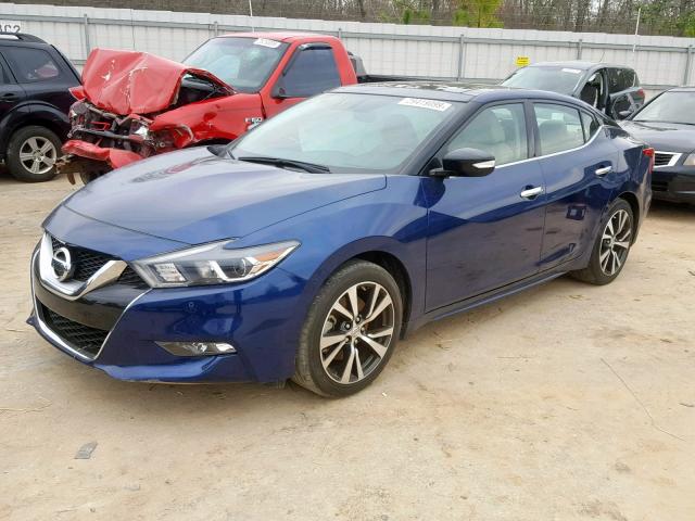 1N4AA6AP4GC392916 - 2016 NISSAN MAXIMA 3.5 BLUE photo 2