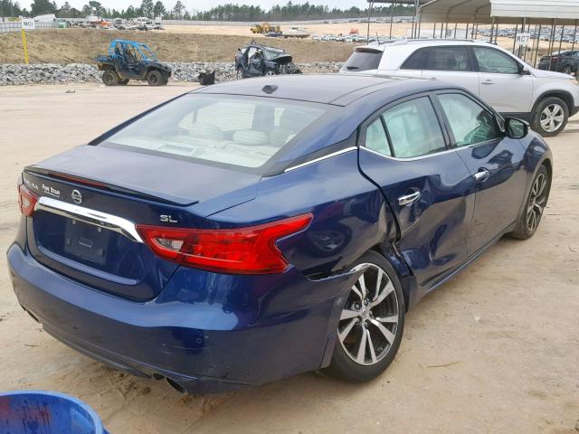 1N4AA6AP4GC392916 - 2016 NISSAN MAXIMA 3.5 BLUE photo 4