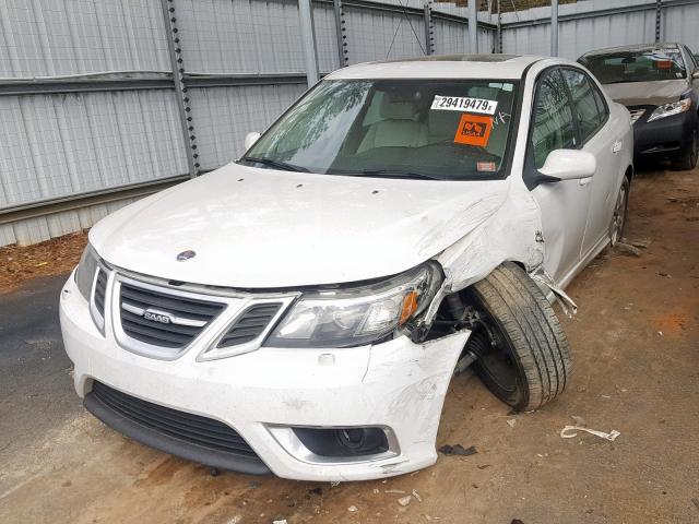 YS3FA4CY7A1613110 - 2010 SAAB 9-3 2.0T WHITE photo 2