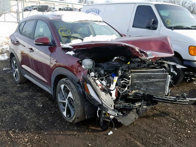 KM8J3CA27HU532665 - 2017 HYUNDAI TUCSON LIM BURGUNDY photo 1