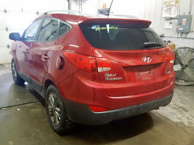 KM8JUCAG1FU973083 - 2015 HYUNDAI TUCSON LIM RED photo 3