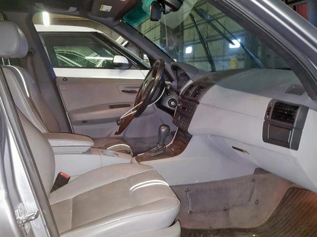 WBXPA93484WA65279 - 2004 BMW X3 3.0I GRAY photo 5