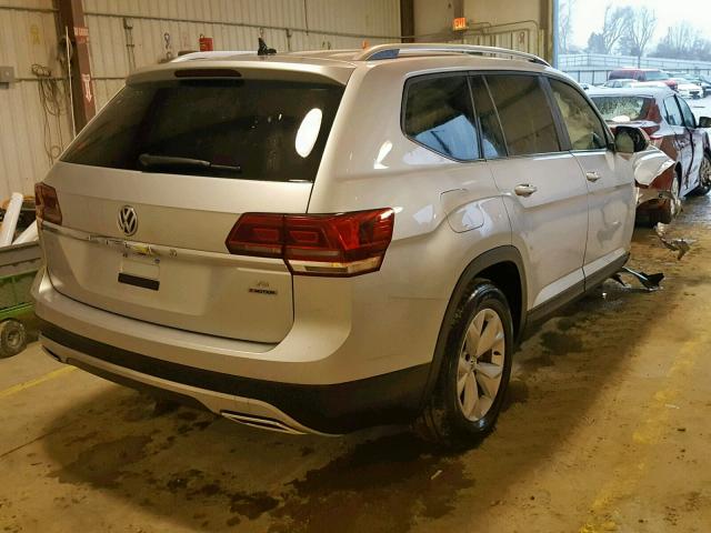 1V2KR2CA4JC571021 - 2018 VOLKSWAGEN ATLAS SE SILVER photo 4