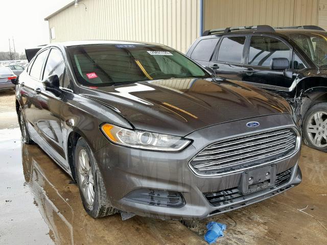 1FA6P0G76G5116329 - 2016 FORD FUSION S GRAY photo 1