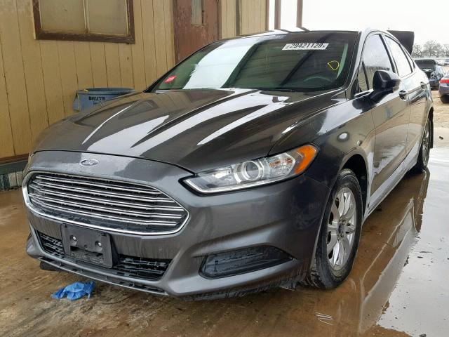 1FA6P0G76G5116329 - 2016 FORD FUSION S GRAY photo 2