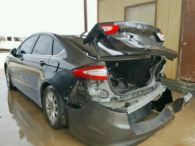 1FA6P0G76G5116329 - 2016 FORD FUSION S GRAY photo 3