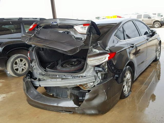 1FA6P0G76G5116329 - 2016 FORD FUSION S GRAY photo 4