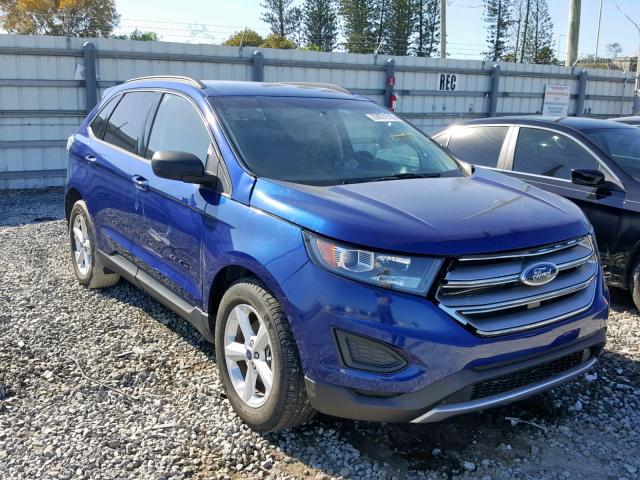 2FMTK3G86FBC29466 - 2015 FORD EDGE SE BLUE photo 1