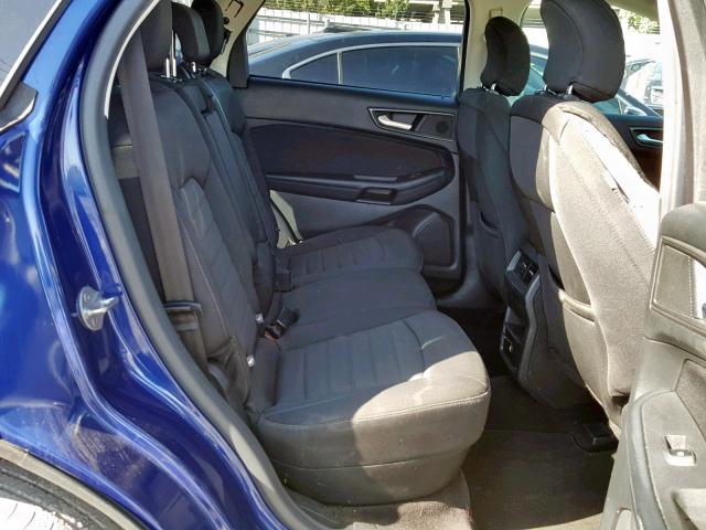 2FMTK3G86FBC29466 - 2015 FORD EDGE SE BLUE photo 6