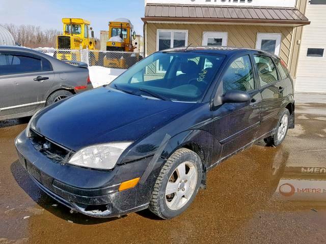 1FAFP37N47W152613 - 2007 FORD FOCUS ZX5 BLACK photo 2