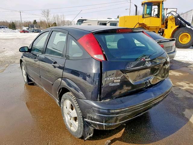 1FAFP37N47W152613 - 2007 FORD FOCUS ZX5 BLACK photo 3