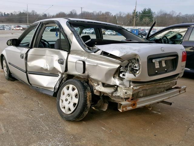 1HGEJ662XWL002197 - 1998 HONDA CIVIC DX SILVER photo 3