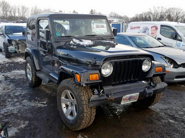 1J4FA59S32P717666 - 2002 JEEP WRANGLER / BLACK photo 1