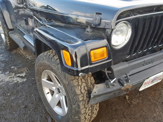 1J4FA59S32P717666 - 2002 JEEP WRANGLER / BLACK photo 9