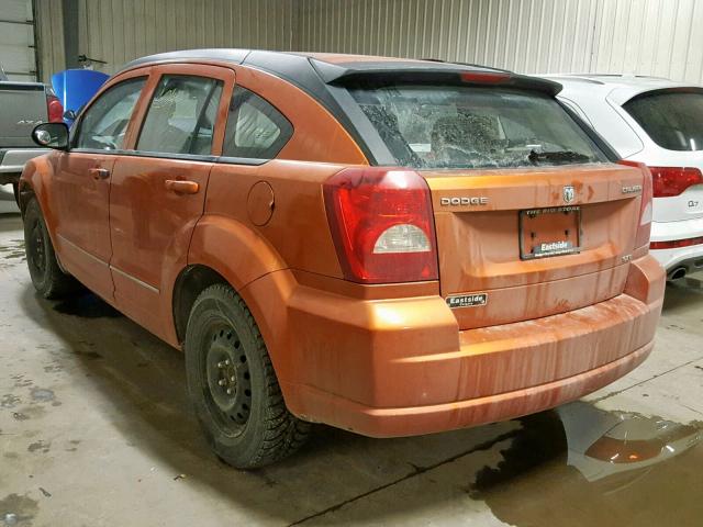 1B3CB4HA5BD294357 - 2011 DODGE CALIBER SX ORANGE photo 3