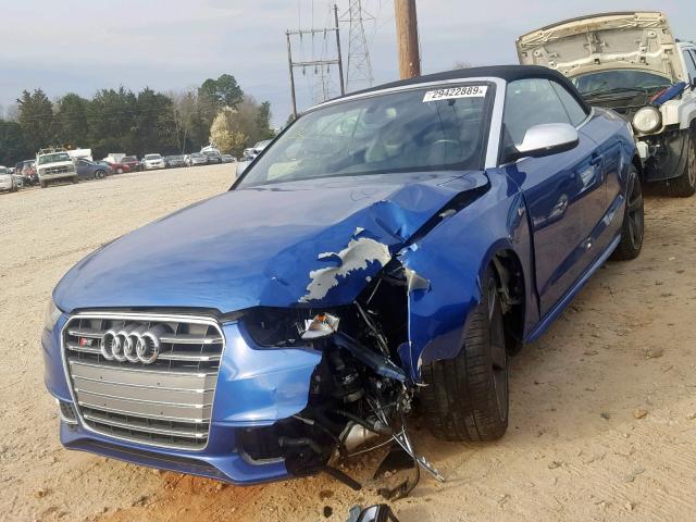 WAUCGAFH5FN001875 - 2015 AUDI S5 PREMIUM BLUE photo 2