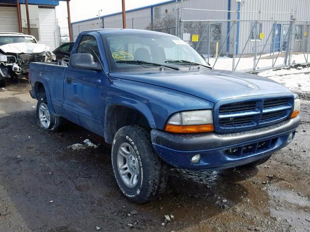 1D7GG36N83S132971 - 2003 DODGE DAKOTA SPO BLUE photo 1