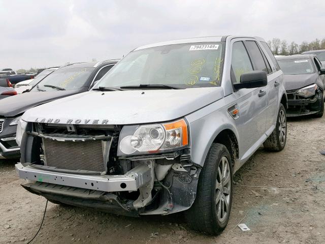 SALFT24N38H060850 - 2008 LAND ROVER LR2 HSE TE SILVER photo 2