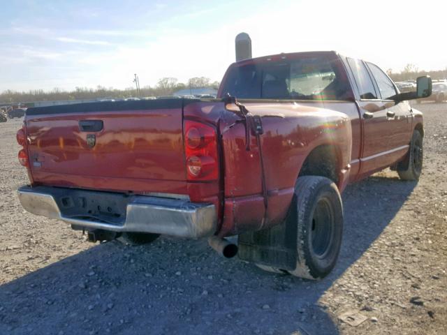 3D7ML48A58G208336 - 2008 DODGE RAM 3500 S RED photo 4