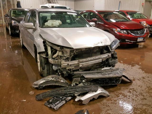 1HGCR2F87EA066690 - 2014 HONDA ACCORD EXL SILVER photo 1