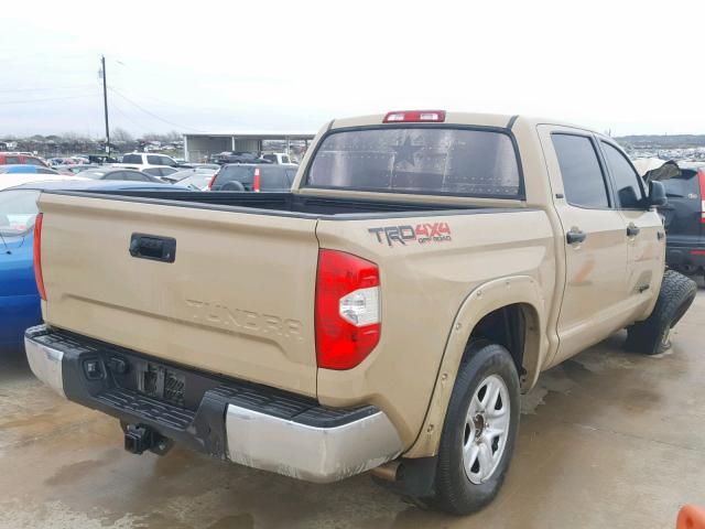 5TFDW5F18JX705750 - 2018 TOYOTA TUNDRA CRE BEIGE photo 4