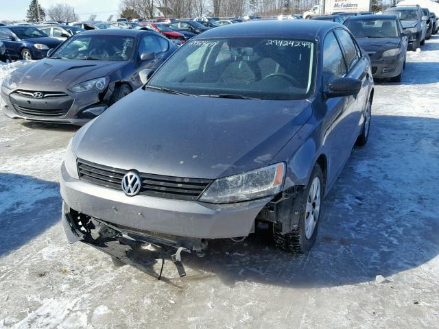 3VW1K7AJ5BM085736 - 2011 VOLKSWAGEN JETTA BASE GRAY photo 2