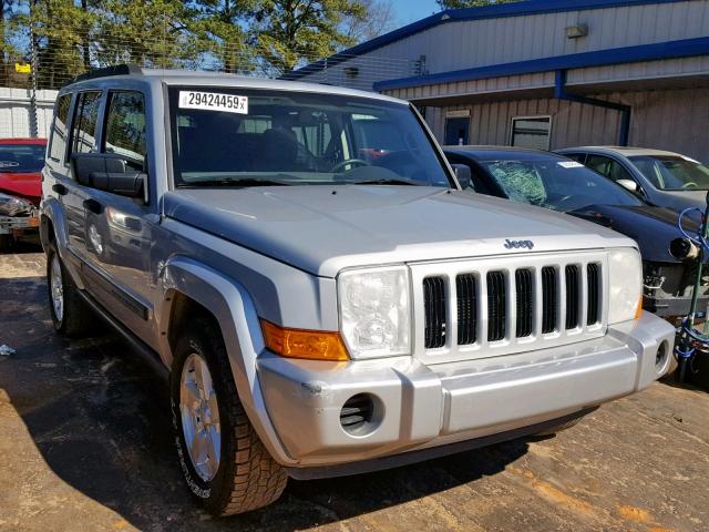 1J8HH48K86C289363 - 2006 JEEP COMMANDER SILVER photo 1