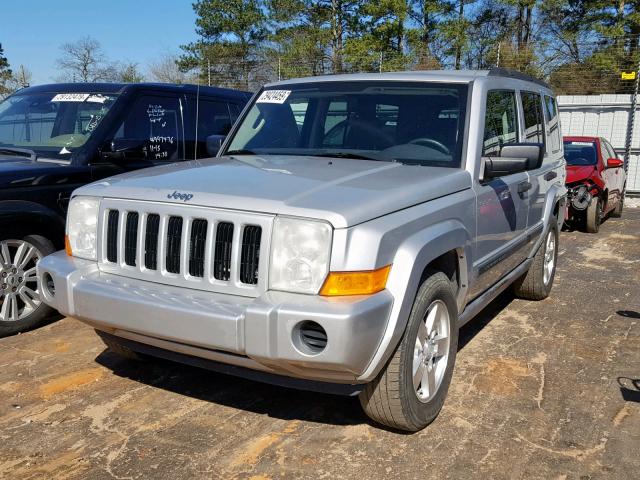 1J8HH48K86C289363 - 2006 JEEP COMMANDER SILVER photo 2