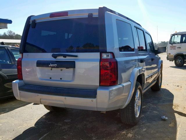 1J8HH48K86C289363 - 2006 JEEP COMMANDER SILVER photo 4