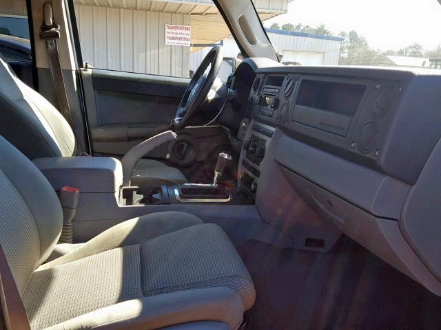 1J8HH48K86C289363 - 2006 JEEP COMMANDER SILVER photo 5